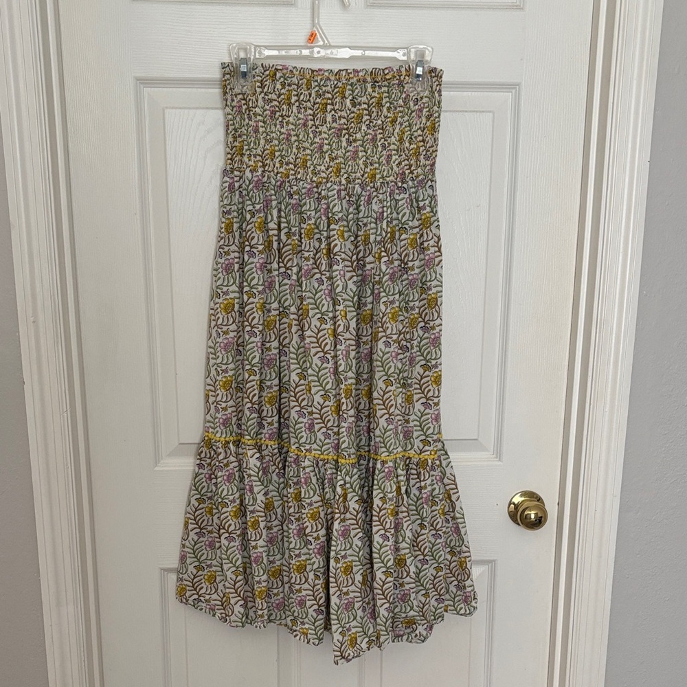 Ditsy Floral Boho Maxi Skirt Sun Dress